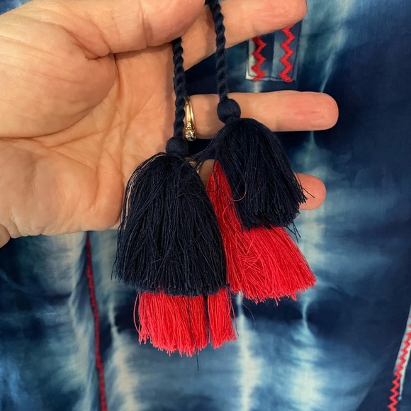 CAFFE MARRAKESH - BOHO cotton blouse (size L) EUC - Picture 6 of 6